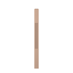 3-1/2" x 48" Hard Maple Fluted Short Utility Newel - LJF4000