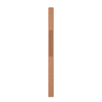 3-1/2" x 58" Red Oak Fluted Intermediate Landing Newel - LJF4001