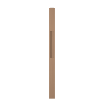 3-1/2" x 58" Poplar Fluted Intermediate Landing Newel - LJF4001