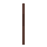 3-1/2" x 58" Walnut Fluted Intermediate Landing Newel - LJF4001