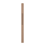 3" x 58" Hickory Fluted Intermediate Landing Newel - LJF4111