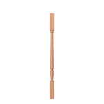 1-3/4" Red Oak Plain Square Top Baluster LJP2005