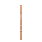 1-3/4" Red Oak Challis Urn Square Top Baluster LJP2105