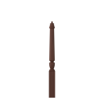 3-1/2" x 43" Walnut Short Utility Newel - LJP30108