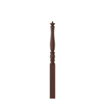 3" x 43" Walnut Short Utility Newel - LJP3210