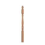 3" x 48" Natural Alder Short Utility Newel - LJP3240