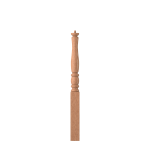 3-1/2" x 43" Red Oak Short Utility Newel - LJP3310