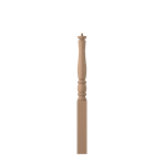 3-1/2" x 43" Poplar Short Utility Newel - LJP3310
