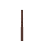 3-1/2" x 43" Walnut Short Utility Newel - LJP3310