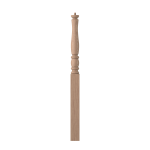 3-1/2" x 50" Hickory Long Utility Newel - LJP3314
