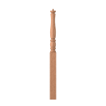 3-1/2" x 50" Red Oak Long Utility Newel - LJP3314