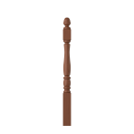 3-1/2" x 48" Cherry Short Utility Newel - LJP3340