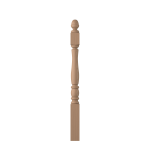 3-1/2" x 48" Poplar Short Utility Newel - LJP3340