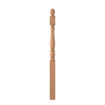 3-1/2" x 58" Natural Alder Long Utility Newel - LJP3342