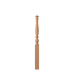 3-1/4" x 43" Natural Alder Short Utility Newel - LJP3910