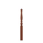 3-1/4" x 43" Brazilian Cherry Short Utility Newel - LJP3910