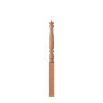 3-1/4" x 43" Red Oak Short Utility Newel - LJP3910