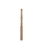 3-1/4" x 43" Poplar Short Utility Newel - LJP3910