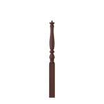 3-1/4" x 43" Walnut Short Utility Newel - LJP3910