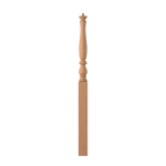 3-1/4" x 50" Natural Alder Long Utility Newel - LJP3914