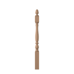 3-1/4" x 48" Poplar Short Utility Newel - LJP3940