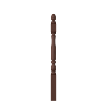 3-1/4" x 48" Walnut Short Utility Newel - LJP3940