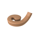 Natural Alder LJ7230 L.H. Volute