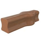 White Oak Two Opening Newel Cap - LJ7A20