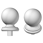 Cherry Ball Newel Top