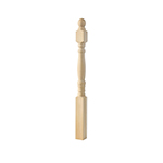 BB100 Poplar 3-1/2" x 48" Hampton Starting Newel