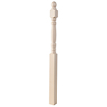 BB105 Hard Maple 3-1/2" x 60" Hampton Starting Newel