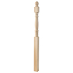 BB105 Poplar 3-1/2" x 60" Hampton Starting Newel