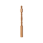 BB200 Cherry 3" x 48" Hampton Starting Newel