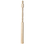 BB205 Poplar 3" x 60" Hampton Starting Newel