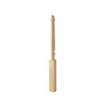 BB3014 Poplar 3-1/2" x 48" Carolina Utility Newel