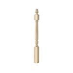 BB3040 Poplar 3-1/2" x 48" Carolina Starting Newel