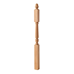 BB3045 Cherry 3-1/2" x 60" Carolina Landing Newel