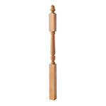 BB3045 Cherry 3-1/2" x 60" Carolina Landing Newel