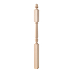 BB3045 Hard Maple 3-1/2" x 60" Carolina Landing Newel