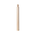 BB4000BT Hard Maple 3-1/2" x 48" Hampton Starting Newel