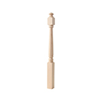 BB4180 Hard Maple 3-1/2" x 48" Colonial Utility Newel