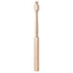 BB4193 Hard Maple 3-1/2" x 60" Colonial Landing Newel