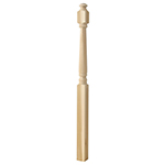 BB4193 Poplar 3-1/2" x 60" Colonial Landing Newel