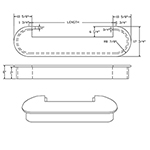 Walnut 8050 Double-End Half-Circle Starting Step & Riser