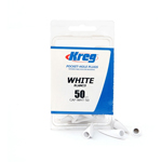 Kreg White Plastic Plugs 50 Count