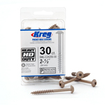 Kreg HD WR Pocket Screws 2-1/2" #14 Coarse Washer Head 30 Count