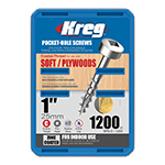 Kreg 1" Coarse Wood Screw 1000 Count