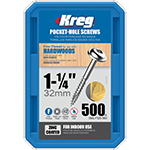 Kreg 1-1/4" Fine Screws 500 Count - #SML-F125