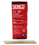 Senco 1-1/4" 15 Gauge 34 Degree Angled Strip Finish Nails Bright Basic Finish - 4000 Count