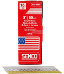 Senco 2" 15 Gauge 34 Degree Angled Strip Finish Nails Bright Basic Finish - 4000 Count